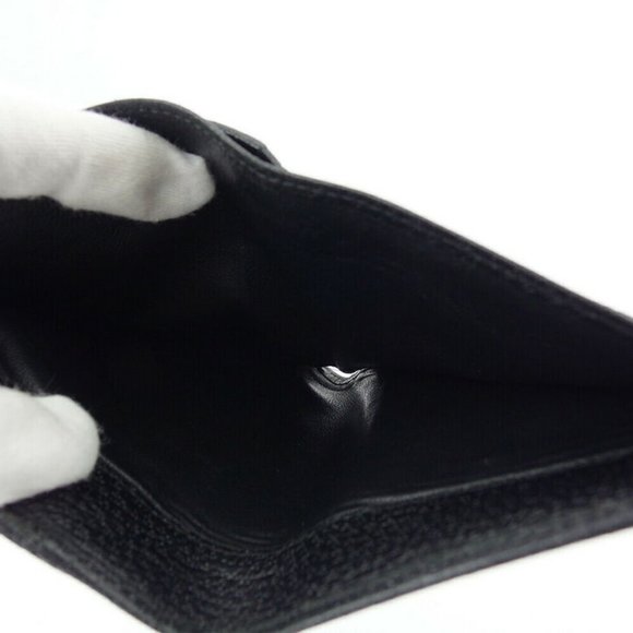 GUCCI W Hook Wallet GG Canvas Canvas ~ Leather Auth Used T19021 - Picture 3 of 10